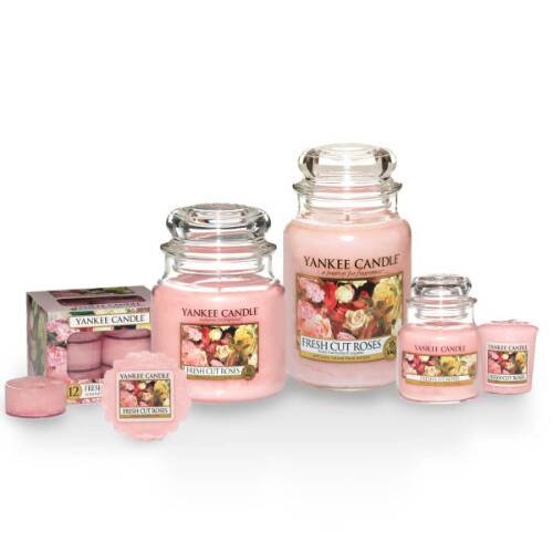 thumbnail image 2 of Yankee Candle Fresh Cut Roses Scented Candle Décor Large 2 of 14