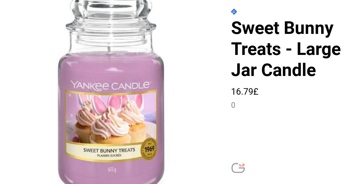 Yankee Candle Sweet Bunny Treats Large Jar 