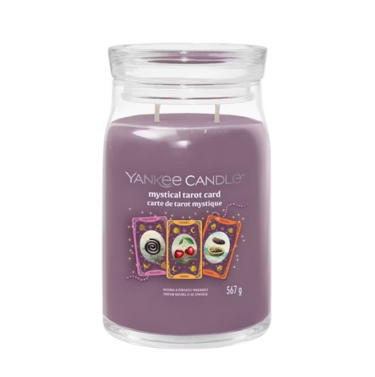 NEW-Mystical Tarot Card Signature Large Jar Candle